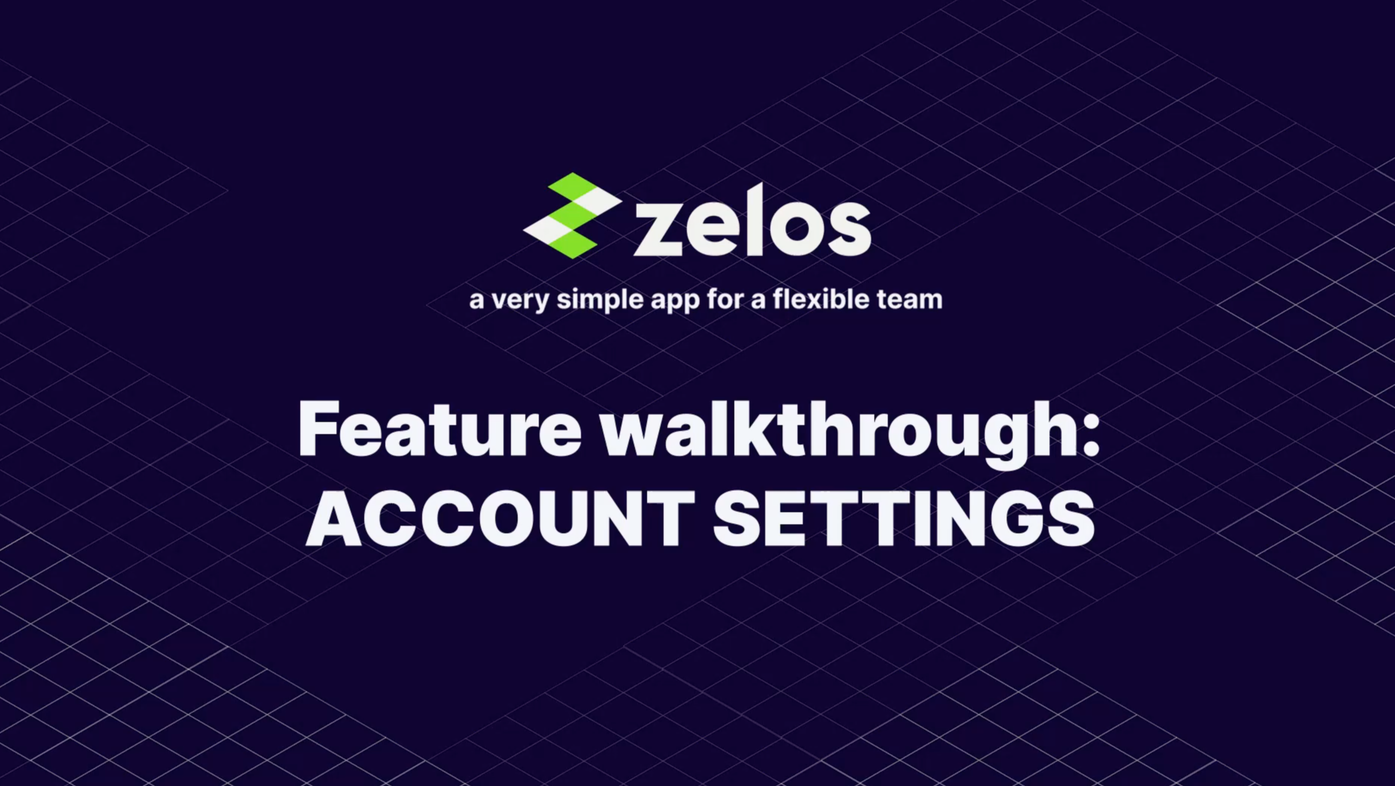 Zelos Team Management tutorial: account settings & calendar sync ...